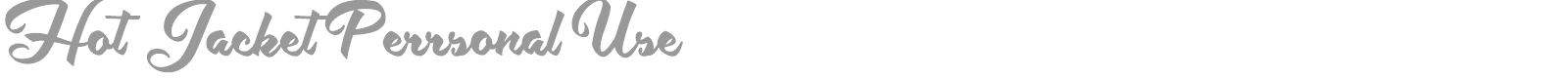Hot Jacket font preview